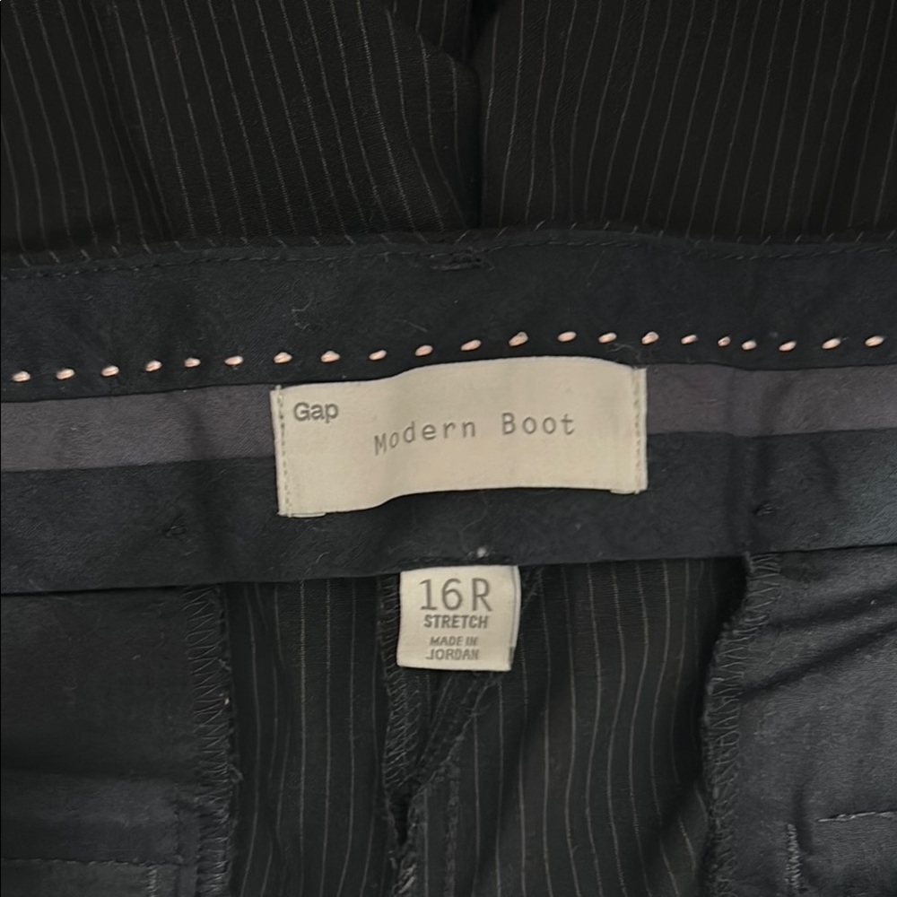 GAP Elegant Navy Pinstripe Trousers 16R
